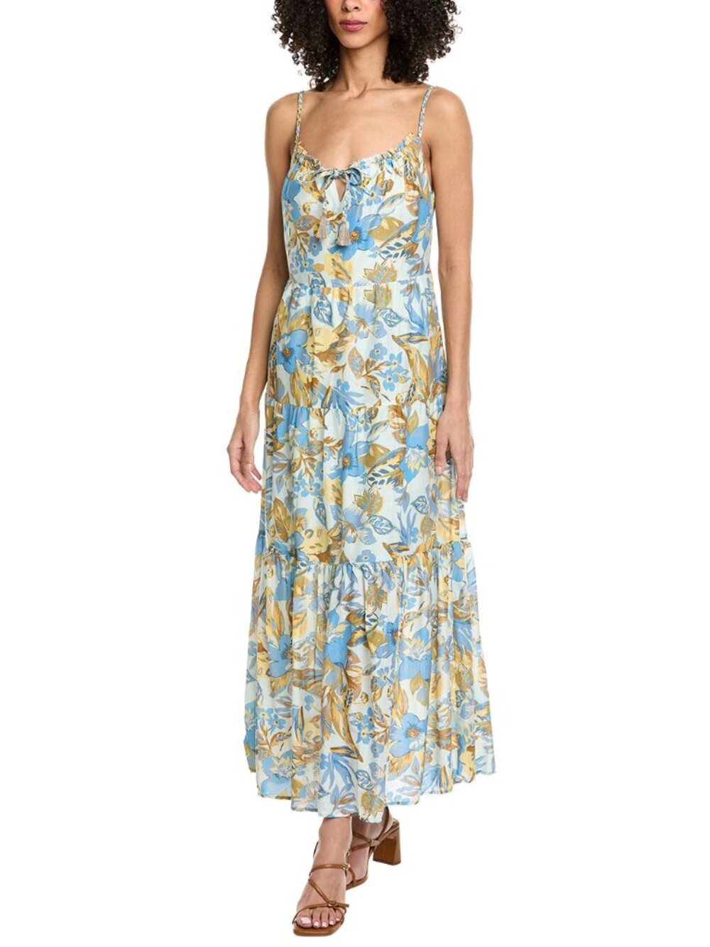 NWOT Faherty Sun Chaser Maxi Dress in Paradise Blossom Floral Print, Small